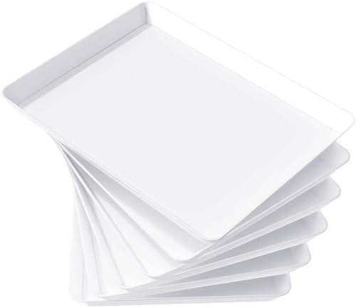 Lifewit 6 Pcs Extra Large Serving Trays for Party, 16" x 12" Food Platters