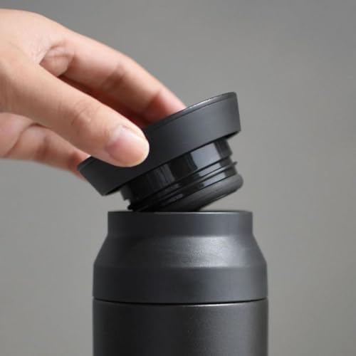 KINTO 20946 Travel Tumbler, 16.9 fl oz (500 ml), Black, Double Wall Vacuum Construction, Heat and Cold Retention