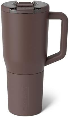 BrüMate Müv - 35oz 100% Leak Proof Insulated Coffee Mug with Handle & Lid - Stainless Steel Coffee Travel Mug - Double Walled Coffee Cup (Java)