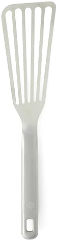 Calphalon Prime Slotted Spatula, Slotted Fish Turner, Stainless Steel Kitchen Flipping Spatula, Flexible Heavy-Gauge Heat Resistant for Seafood, Weighted Handle for Control