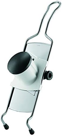 Rosle 95028 Stainless Steel Adjustable Gourmet Food Slicer Hand-Held Mandoline With Hand Guard
