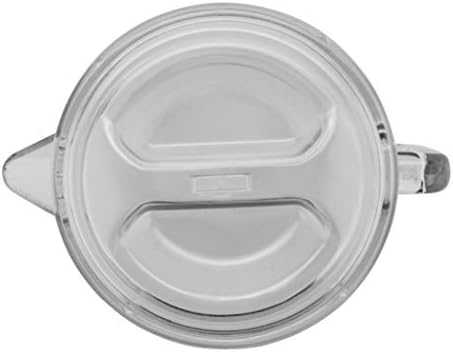 G.E.T. P-3064-1-CL-EC BPA-Free Textured Scratch-Resistant Plastic Pitcher with Lid, 2 Quart (64 Ounce), Clear (Pack of 12)