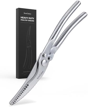 Poultry Shears, Full Steel Bone Cutting Scissors for Chicken & Turkey