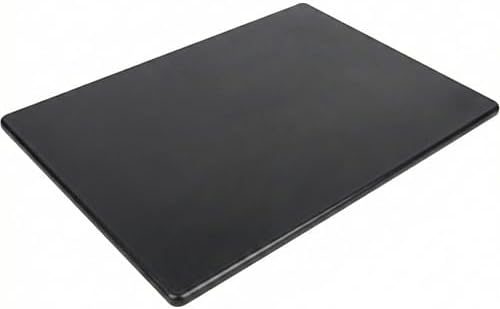 Commercial Grade 20x15 Black Cutting Board, X-Large 1/2" HDPP Plastic, NSF