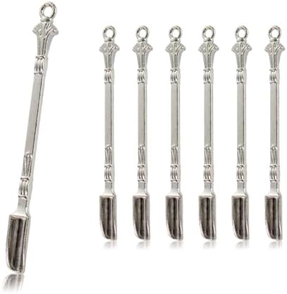 6-Pack Mini Spoons Metal Tiny Shovels 3 Inch Small Medicine Spoon