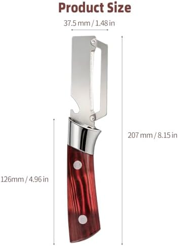 Vegetable Peeler, 2-in-1 Stainless Steel Potato Peeler with Bottle Opener, Multifunctional Kitchen Tool for Carrot Cucumber Pumpkin(2 Pack)