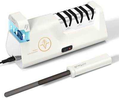 Professional Electric Knife Sharpener with Extendable Sharpening Rod
