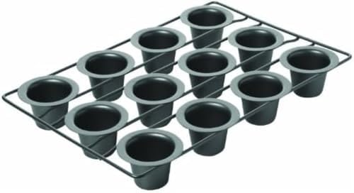 Chicago Metallic 26121 Professional 12-Cup Non-Stick Mini-Popover Pan, 16-Inch-by-10.75-Inch (Pack of 6)