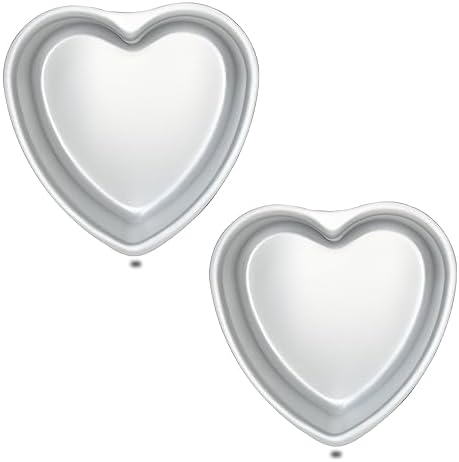 Heart Shaped Cake Pans, 8 x 2 Inch, Set of 2