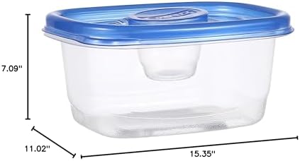 Glad GladWare To-Go Medium Rectangle Snack Containers, 24 Oz, 4 Count, 6-Pk