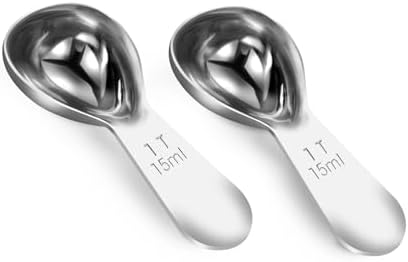 Coffee Scoop 1 Tablespoon Measuring Spoons for Ground Coffee15ML18/8(2pcs).