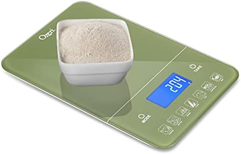 Ozeri Touch III 22 lbs (10 kg) Digital Kitchen Scale, in Tempered Glass