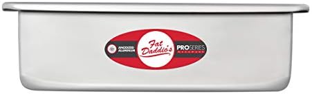 Fat Daddio's PSQ-773 Anodized Aluminum Square Cake Pan, 7 x 3 Inch