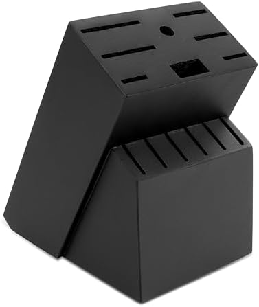 RedCall Universal Knife Block Without Knives - 14 Slot Wooden Knife Holder for Countertop, Large Bamboo Knife Storage Organizer, Butcher Block Knife Stand for Kitchen