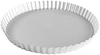 Fat Daddio's PFT-11 Round Fluted Tart Pan, 11 x 1 Inch