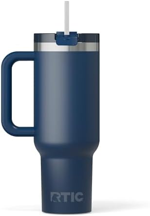 RTIC 40oz Road Trip Tumbler, Insulated, Ceramic Lined, Navy
