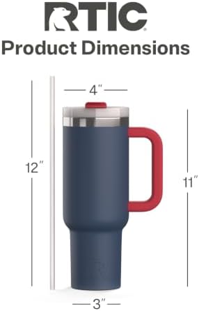 RTIC 40oz Road Trip Tumbler, Insulated, Ceramic Lined, Patriot