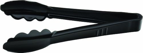 Carlisle FoodService Products 470903 Carly Salad Tong, 9" Utility Tong, Black, 12 Pack