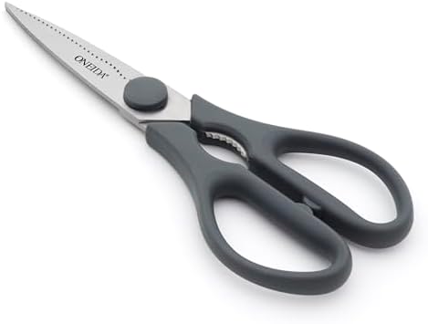 Oneida Preferred Stainless Steel Kitchen Shears and Utility Scissors – Durable Multipurpose Kitchen Tool for Cutting Meat, Herbs & Packaging