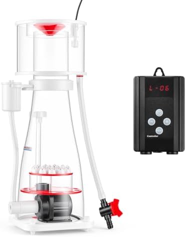 VEVOR Protein Skimmer for 132-264 Gal Saltwater Aquariums In Sump with Pump, Protein Skimmer with DC Pinwheel Pump, Adjustable Control, for 132-264 Gal Saltwater Aquarium & Reef Tank, In Sump Use Only
