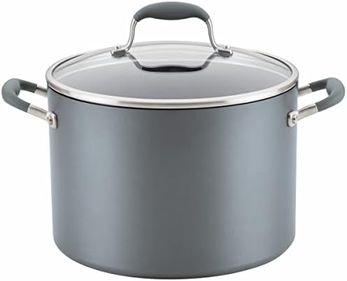 Anolon Advanced Home Hard-Anodized Nonstick Stockpot with Lid, 10 Qt