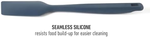 Calphalon Prime Silicone Scraper, Flexible Kitchen Scraper Spatula for Baking, Mixing & Nonstick Cookware, Heat-Resistant Durable Scraping Tool with Ergonomic Handle, Navy