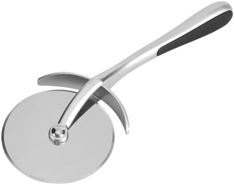 Pizza Cutter with Stainless Steel Wheel, Multi-Purpose Kitchen Tool for Pastry, Bread & Quesadillas, Ergonomic Anti-Slip Handle 7.09 x 2.76 in