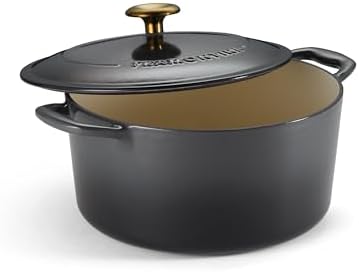 Tramontina Bestow Enameled Cast Iron 5.5-Qt Round Dutch Oven Pot with Lid