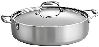Tramontina Signature Tri-Ply Clad Stainless Steel 6-Quart Braiser Pan