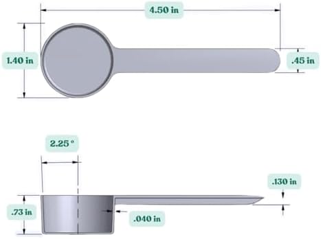 1 Tablespoon (1/2 Oz. | 3 Teaspoon | 14.8 mL) Long Handle Plastic Measuring Spoon for Coffee, Protein Powder, Spices, Grains, Dry Goods – Food-Grade BPA-Free (Pack of 10)