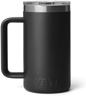 YETI Rambler 24 oz Ceramic Lined Stackable Mug, Black