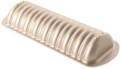 Nordic Ware Formed Cinnamon Bread and Almond Loaf Pan, 4 Cup, Golden Hour