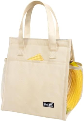 Fmeida 9L Insulated Lunch Bag Women, Reusable Cooler Tote Thermal Snack Bag