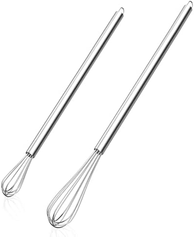 NileHome Mini Whisks Stainless Steel Whisk Set 9" 11"-Kitchen Small Wisk