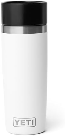 YETI Rambler 16 oz Travel Bottle, Stainless Steel, Vacuum Insulated with Leakproof Commuter Cap, White