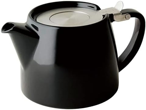 FORLIFE Stump Teapot with SLS Lid and Infuser, 18-Ounce, Black Graphite