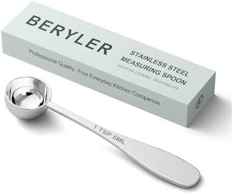1PCS 1TSP(5ML) Measuring Spoon, 18/8(304) Stainless Steel Tablespoon
