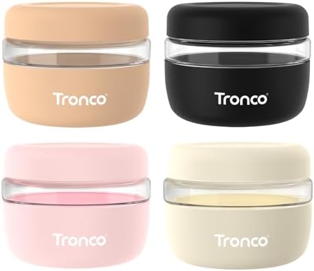 Tronco 16 oz Glass Food Storage & Lunch Bowl Containers with Airtight Lids