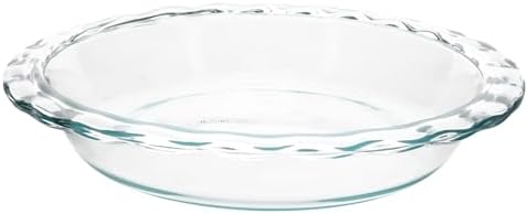 Pyrex C-209 9.5in Fluted Rim Glass Pie Plate - Made in USA
