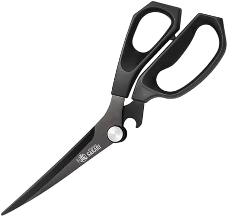 MITSUMOTO SAKARI Kitchen Shears, Titanium Plated, 3CR13MOV Steel