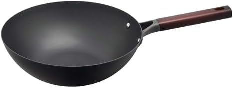 Helen's Asian Kitchen Pre-Seasoned Carbon Steel Wok, 12-Inch Stir Fry Pan