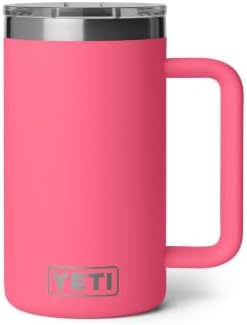YETI Rambler 24 oz Ceramic Lined Stackable Mug, Tropical Pink
