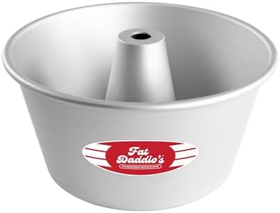 Fat Daddio's PAF-8375 Anodized Aluminum Angel Food Cake Pan, 8 Inch