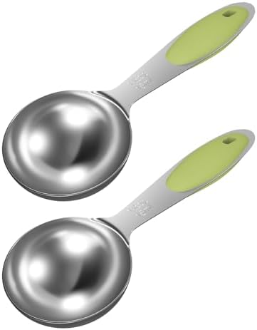 2PCS 1Tbsp(15ml, 1/2oz) Measuring Spoon, Stainless Steel Measure Scoop