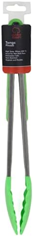 Chef Craft Premium Silicone Tongs, 12 inch, Green