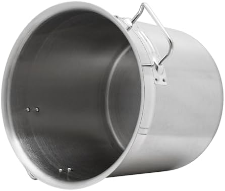 18 Quart Stainless Steel Stockpot Commercial Large Stock Pot with Lid & Handles, Cookware Soup Pot for Boiling Cooking Stew, Induction Cooking Pot for Home Restaurant Hotel (17L/18Qt)