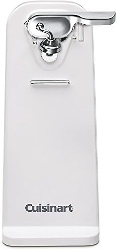 Cuisinart Deluxe Electric Can Opener, Single-Touch Automatic Can Opener, Easy-Clean Detachable Cutting Lever, Nonslip Base, CCO-50N, White