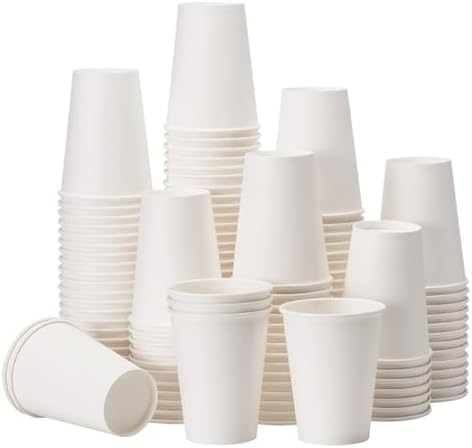 RACETOP Paper Coffee Cups 12 oz 300 pack, Ideal for Coffee, Hot Drinks
