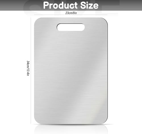 Titanium Stainless Steel Cutting Boards for Kitchen, 13.4 * 9 inch