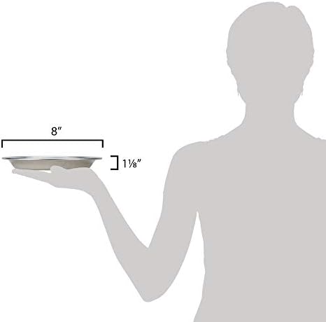 American METALCRAFT, Inc. 801 Deep Dish Pie Pan Silver, 8”